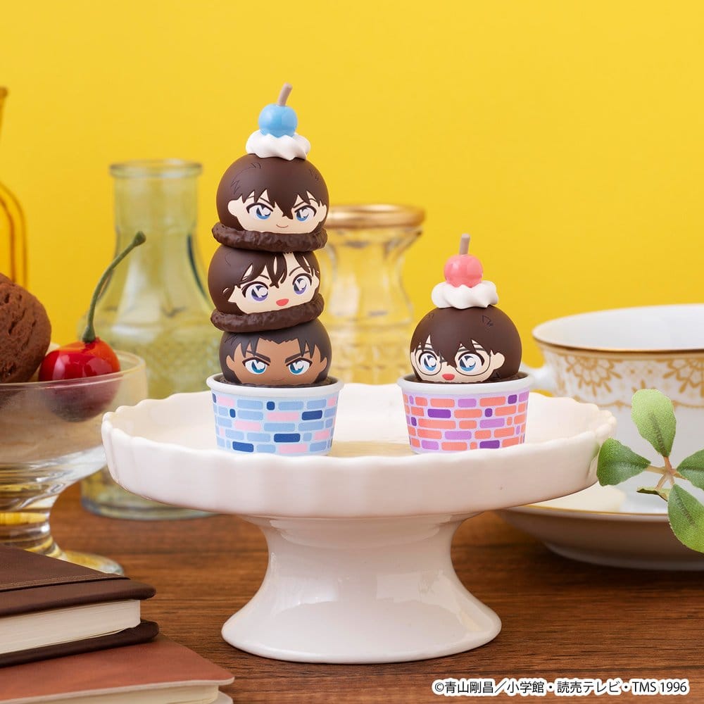 Detective Conan Tsumichen Stack up & Change Mini Figures 8 cm Blind Box Assortment (6) (with gift)