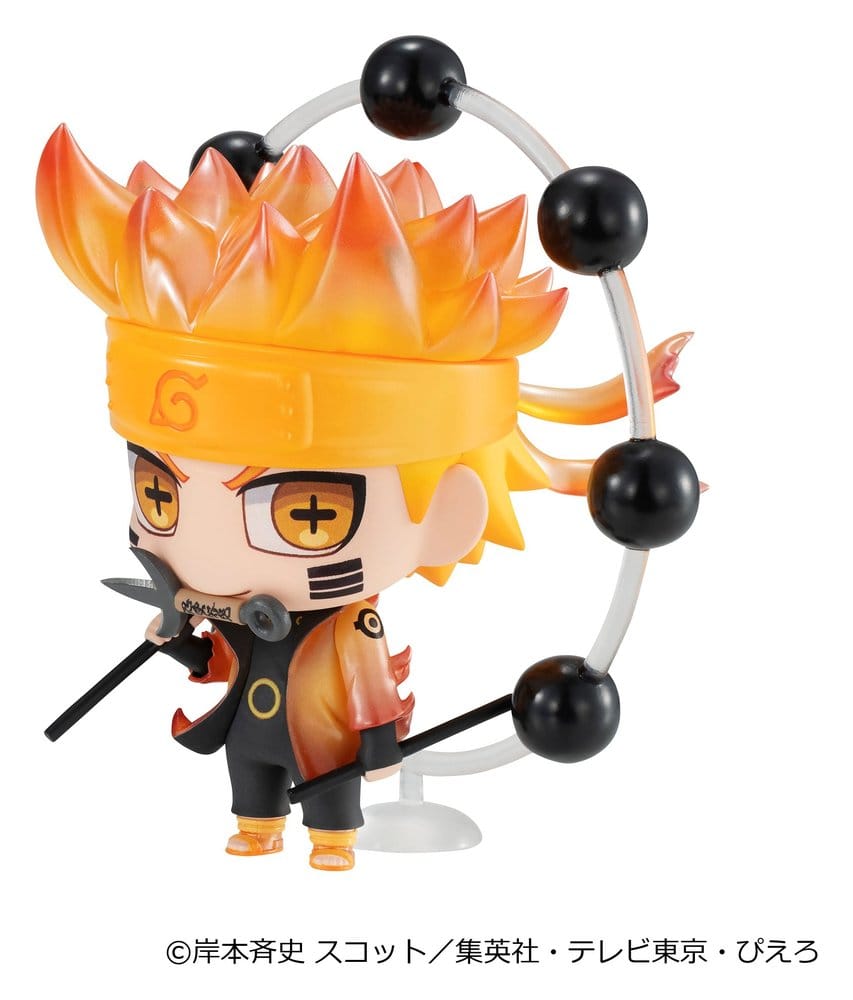 Naruto Shippuden ChimiMega Series Mini Figures Mascot Collection 1 6 cm Blind Box Display (6)