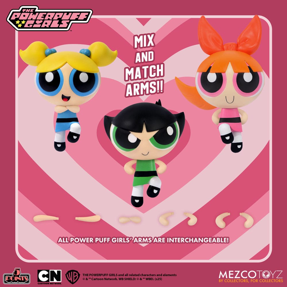The Powerpuff Girls Christmas Vacation 5 Points Action Figures 10 cm Assortment (16)