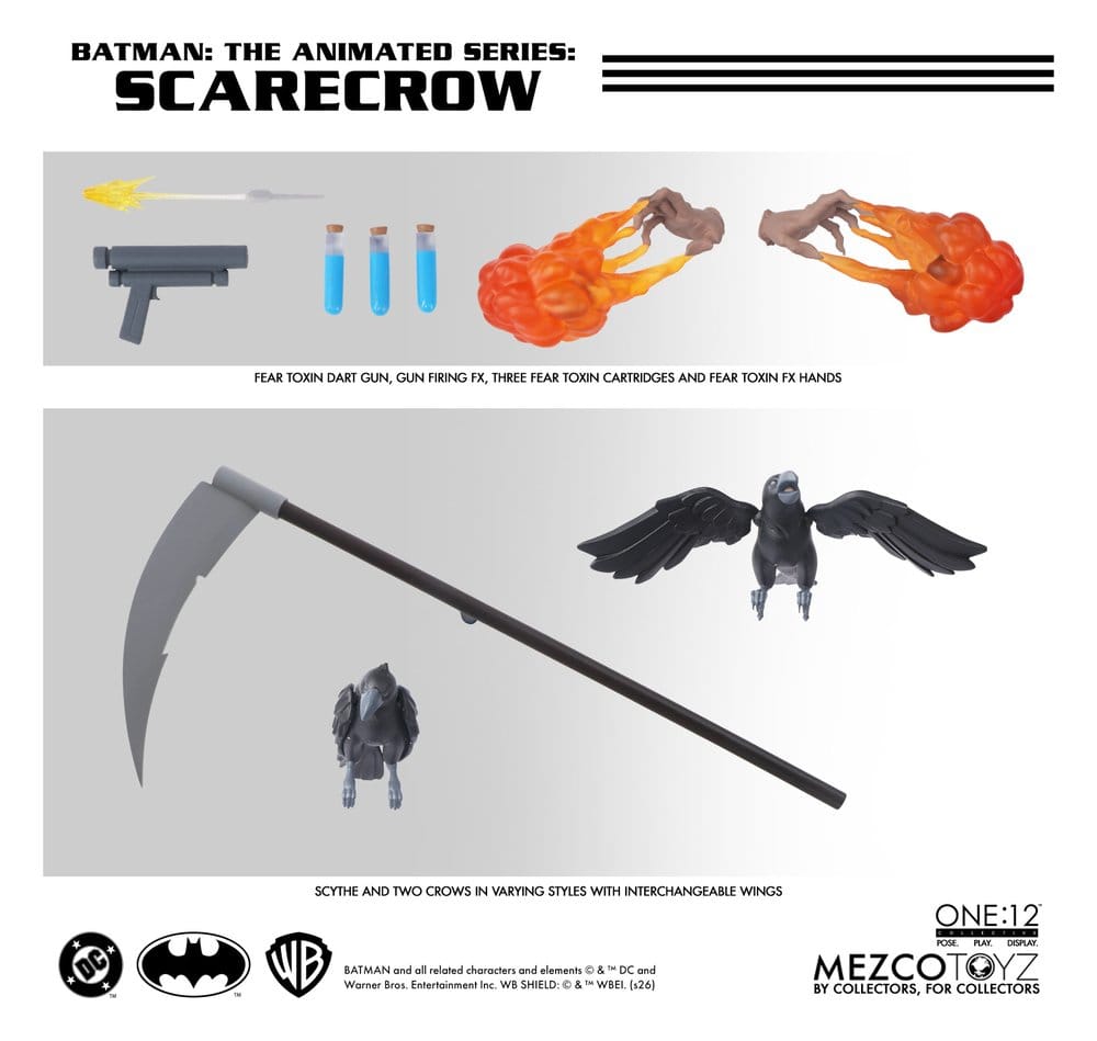 Batman: The Animated Series One:12 Collective Action Figure Scarecrow 17 cm