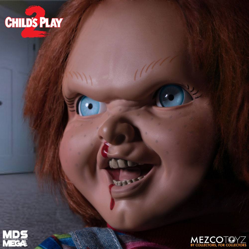 Child's Play 2 Designer-Serie Talking Bedrohlicher Chucky 38 cm