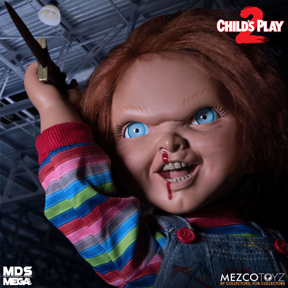 Child's Play 2 Designer-Serie Talking Bedrohlicher Chucky 38 cm