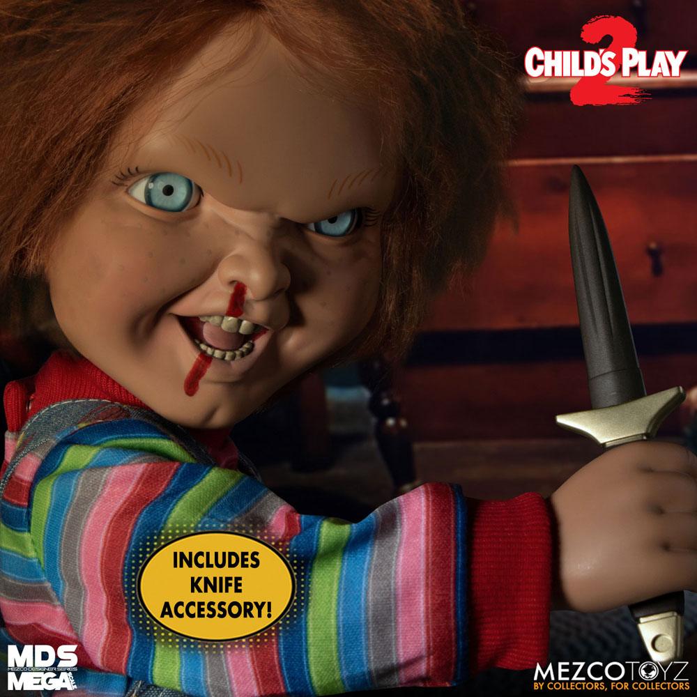 Child's Play 2 Designer-Serie Talking Bedrohlicher Chucky 38 cm
