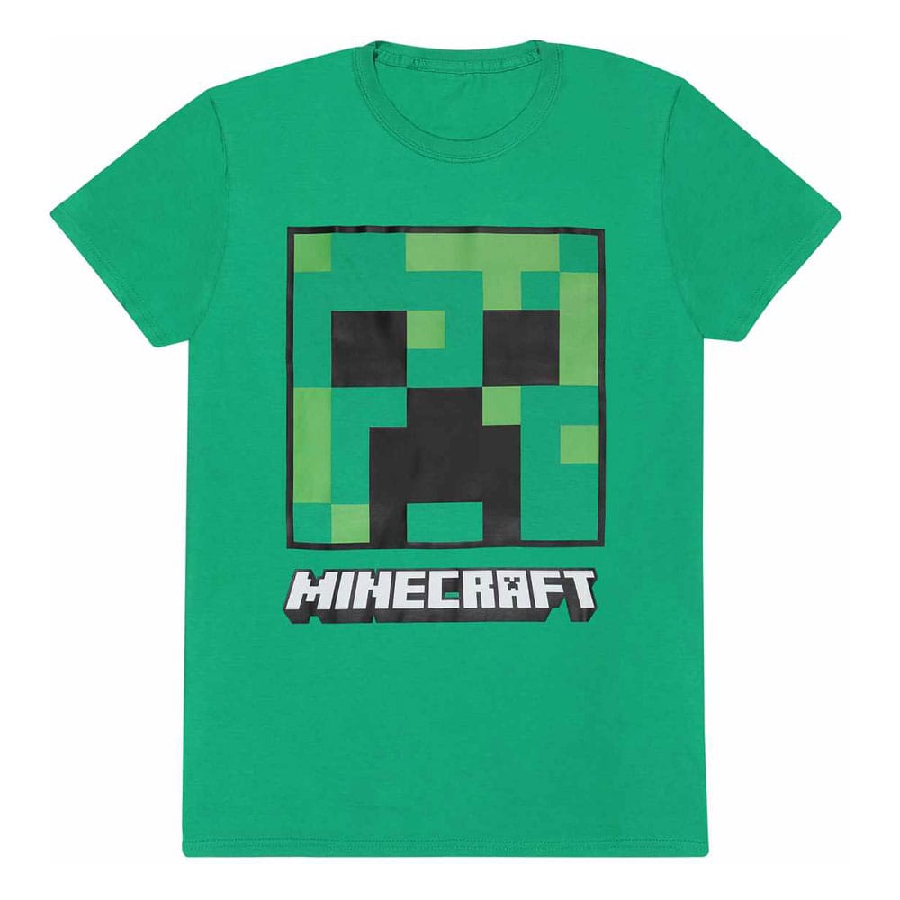 Minecraft T-Shirt Creeper Face  Size L