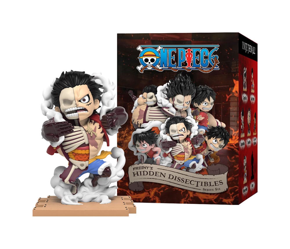 One Piece Blind Box Hidden Dissectibles Serie 6 (Ruffy Gear's) Display (6)