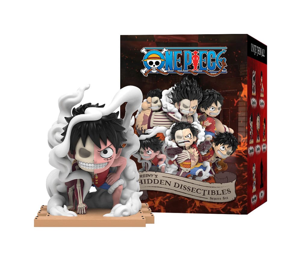 One Piece Blind Box Hidden Dissectibles Serie 6 (Ruffy Gear's) Display (6)