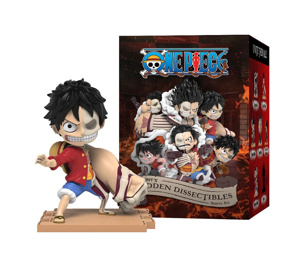 One Piece Blind Box Hidden Dissectibles Serie 6 (Ruffy Gear's) Display (6)