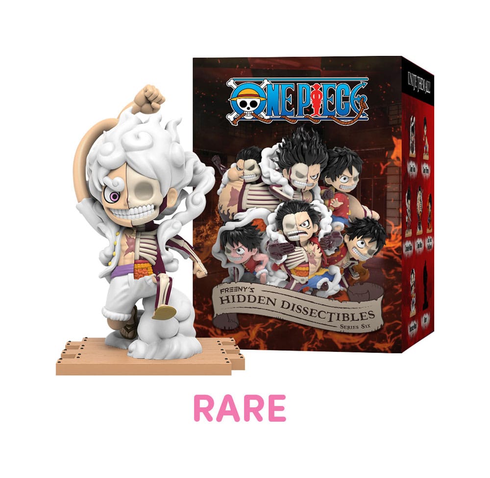 One Piece Blind Box Hidden Dissectibles Serie 6 (Ruffy Gear's) Display (6)