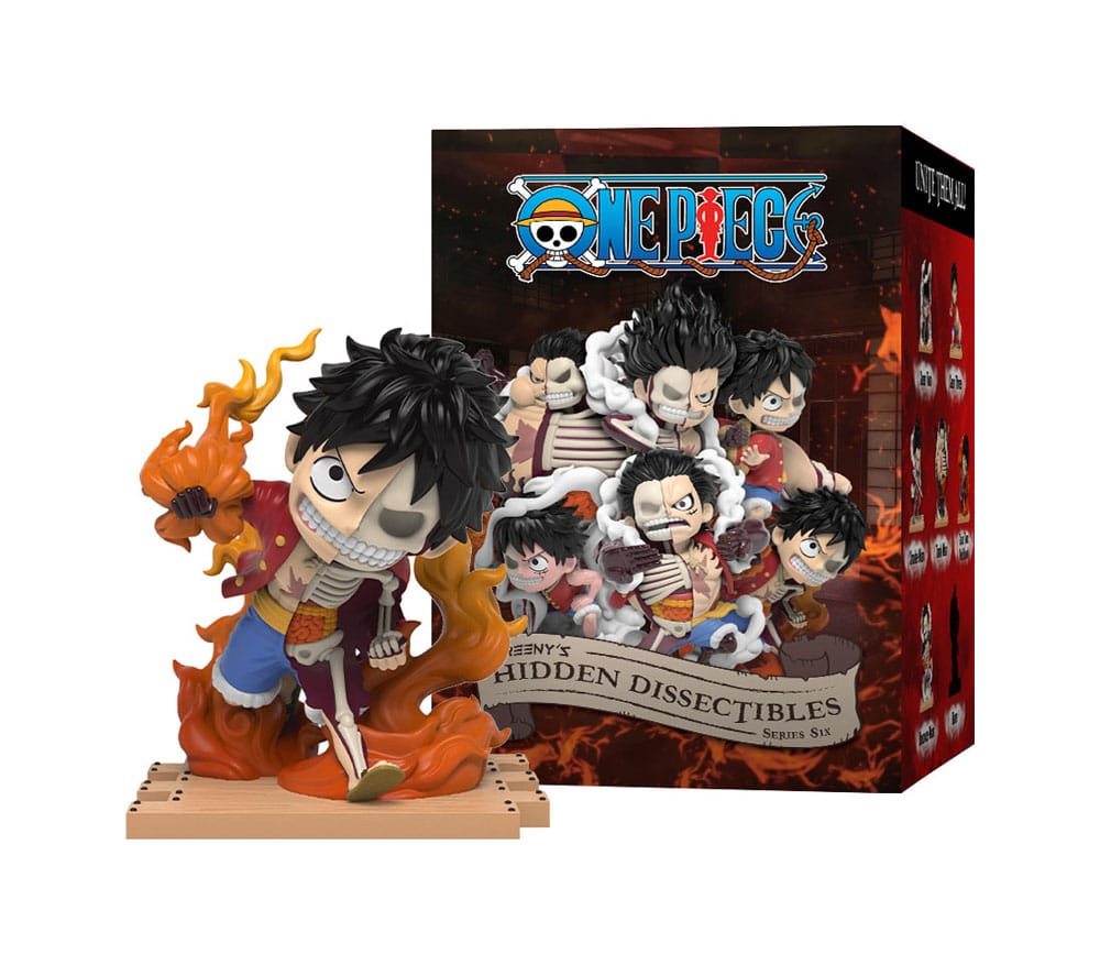 One Piece Blind Box Hidden Dissectibles Serie 6 (Ruffy Gear's) Display (6)