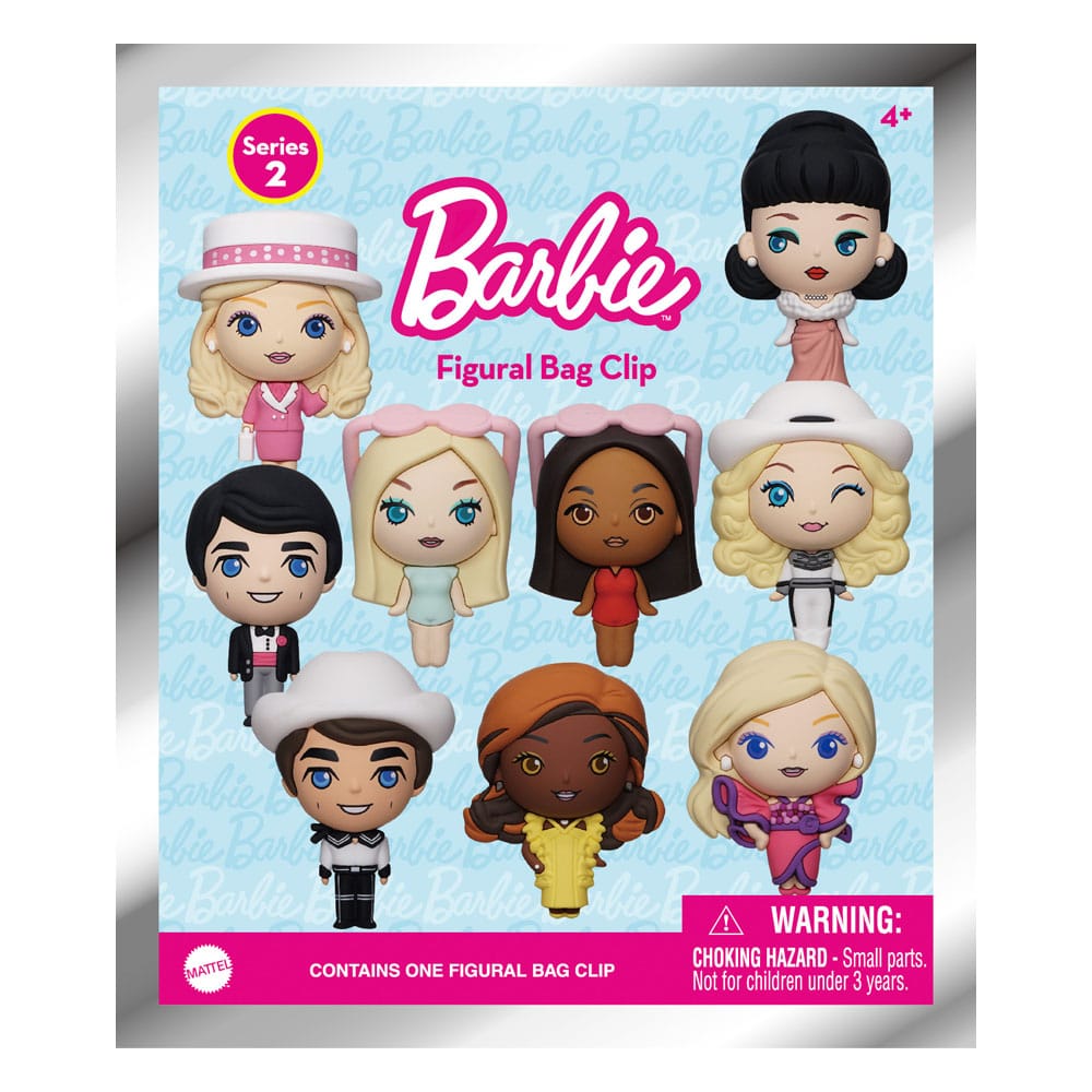 Barbie 3D Foam Bag Clips Series 2 Display (24)