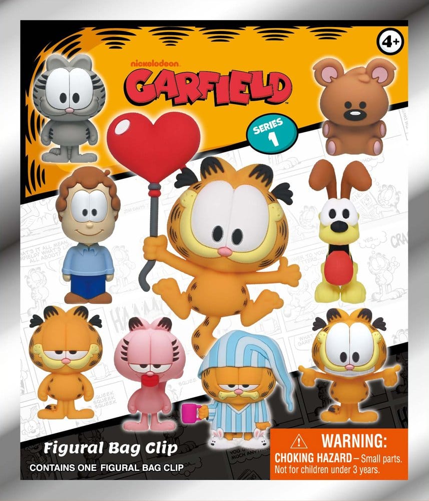 Garfield 3D Foam Bag Clips Serie 1 Display (24)