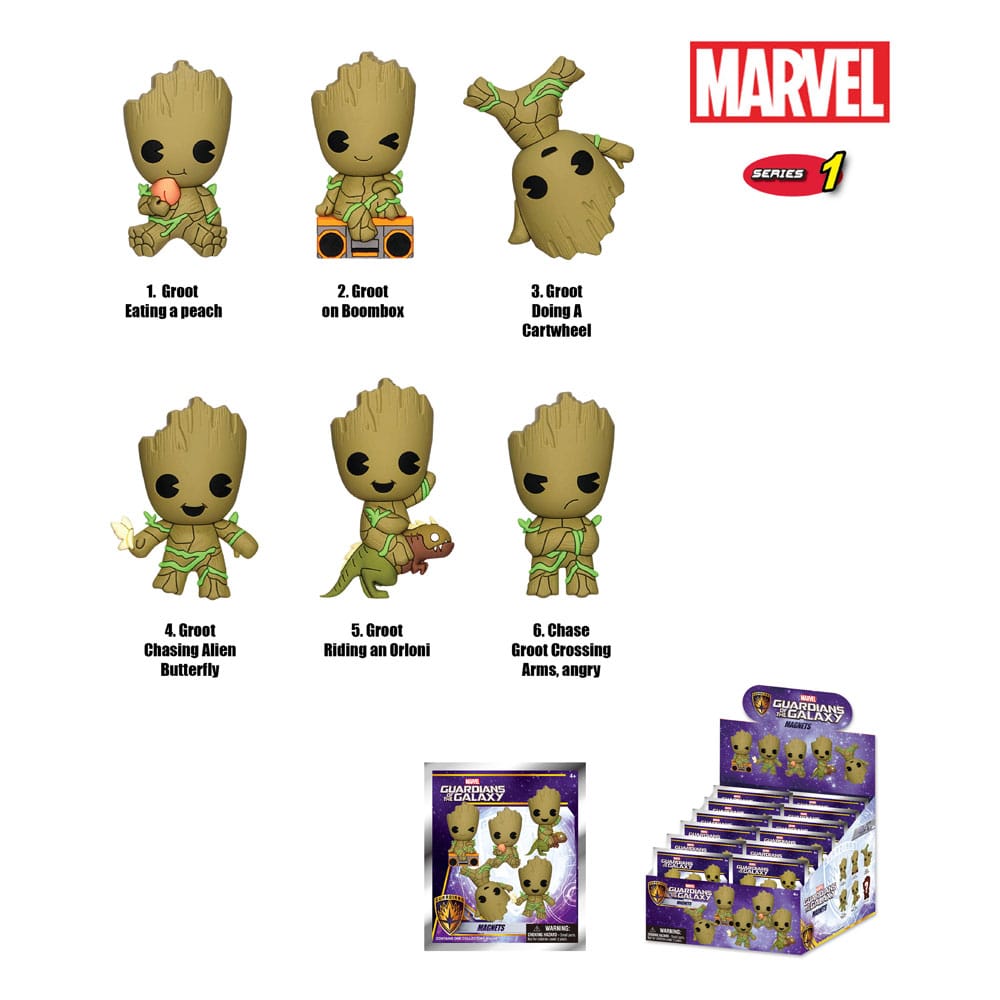 Guardians of the Galaxy Magnets Groot Series 1 Display (12)