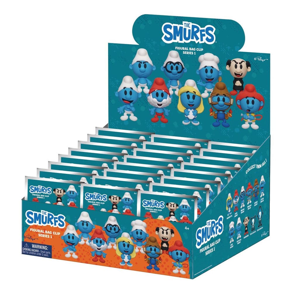 The Smurfs: 3D Bag Clip Series 1 Display (24)