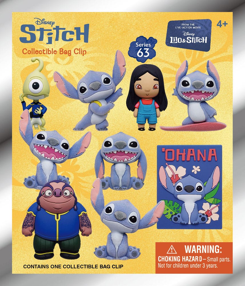 Lilo & Stitch Movie 3D Foam Bag Clips Series 1 Display (24)