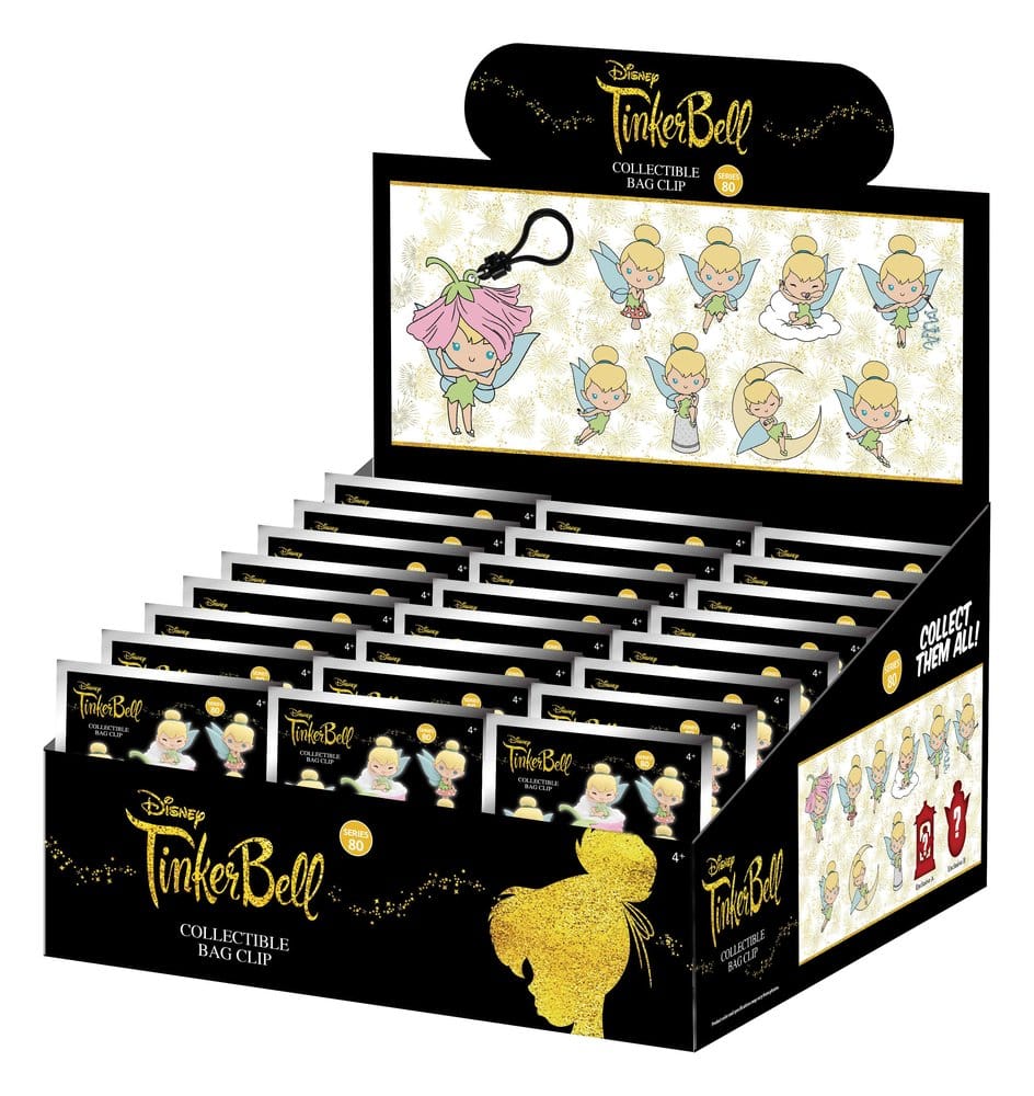 Tinker Bell 3D PVC Bag Clips Series 81 Blind Bag Display (24)