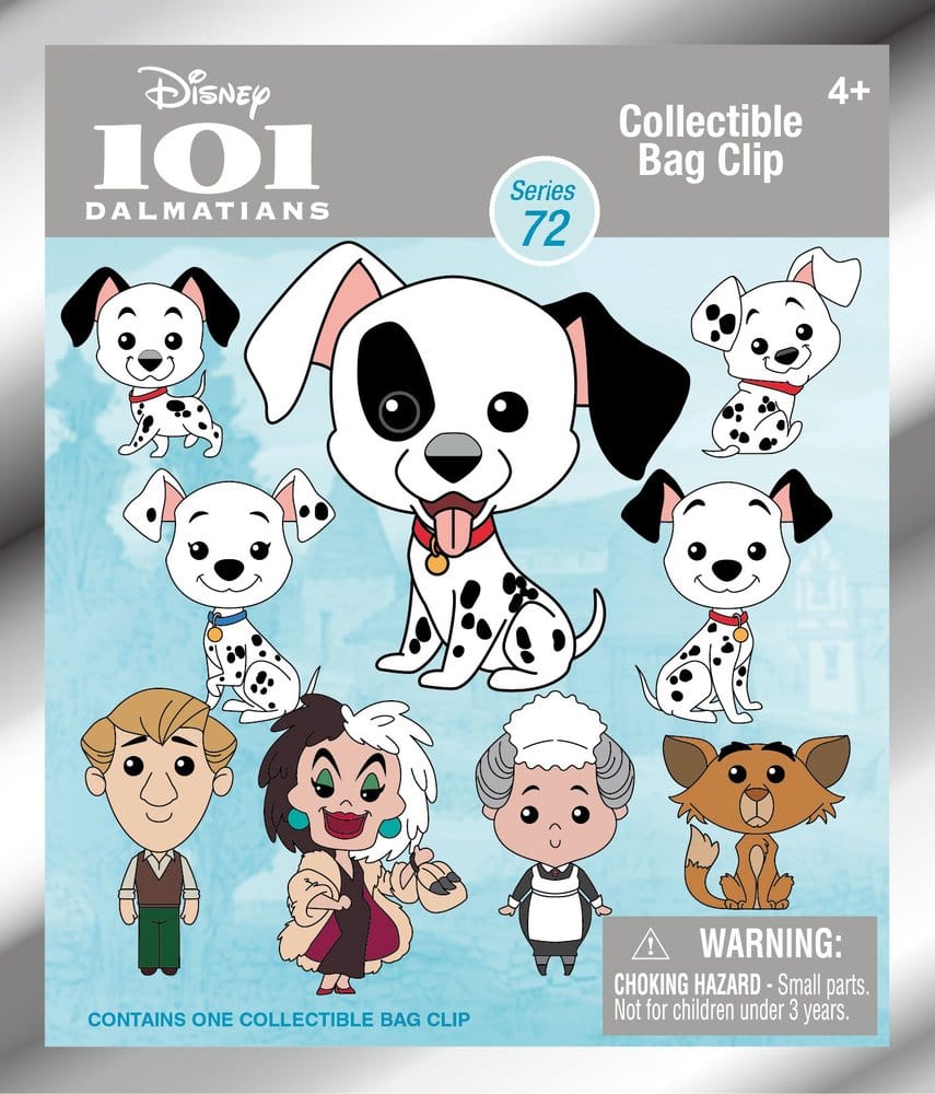 One Hundred and One Dalmatians 3D Foam Bag Clips Serie 72 Display (24)