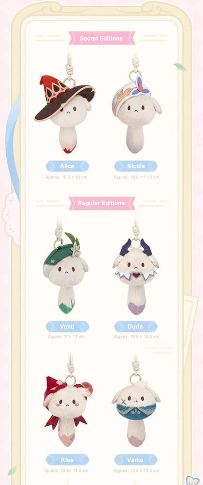 Genshin Impact Plush Figures Tea Party Companion Dodoco Blind Box 17-20 cm Display (9)