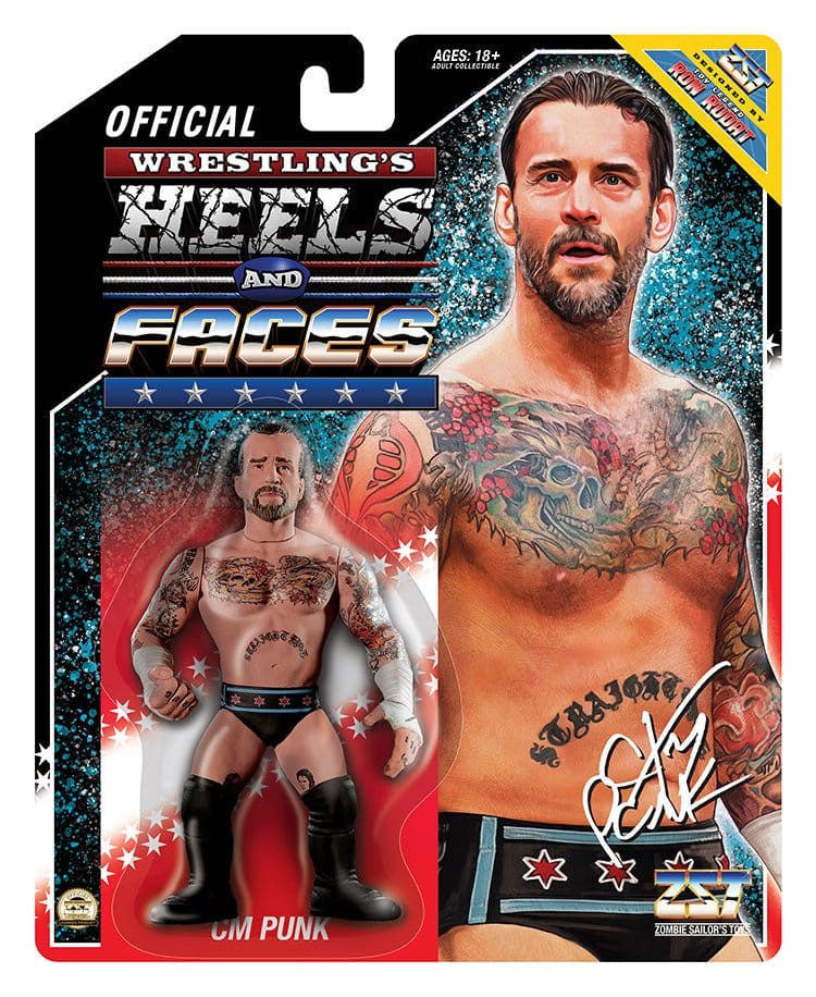 Zombie Sailor's Toys Action Figure CM PUNK Heels and Faces 11 cm