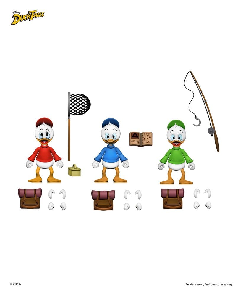 DuckTales Ultimate Action Figures 3-Pack Huey, Dewey, and Louie 18 cm