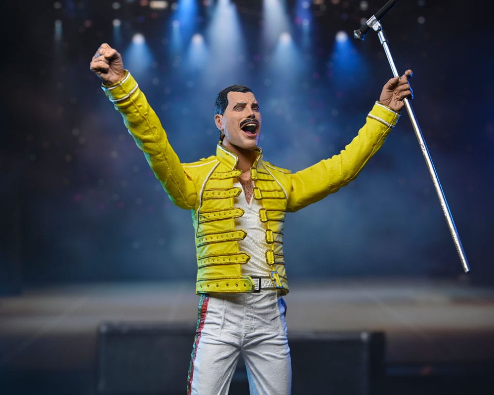 Freddie Mercury Actionfigur Freddie Mercury (Gelbe Jacke) 18 cm