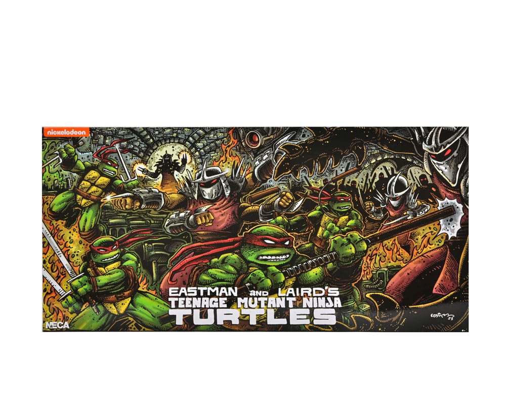 Teenage Mutant Ninja Turtles (Mirage Comics) Action Figures 4-Pack Leonardo, Raphael, Michelangelo, & Donatello 18 cm