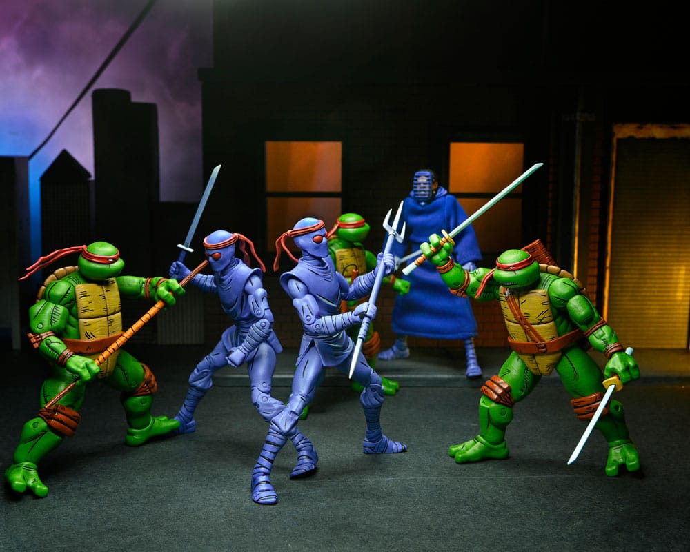 Teenage Mutant Ninja Turtles (Mirage Comics) Action Figures 4-Pack Leonardo, Raphael, Michelangelo, & Donatello 18 cm