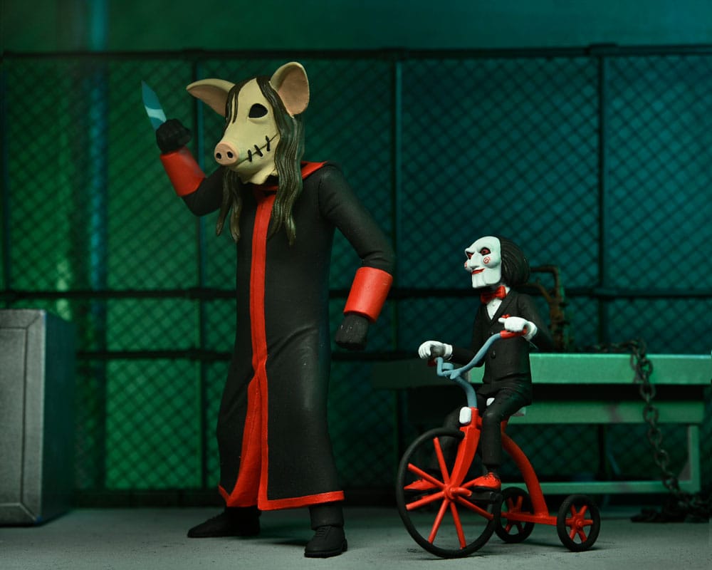 Saw Toony Terrors Action Figure Jigsaw Killer with Billy and Tricycle Boxed Set 15 cm