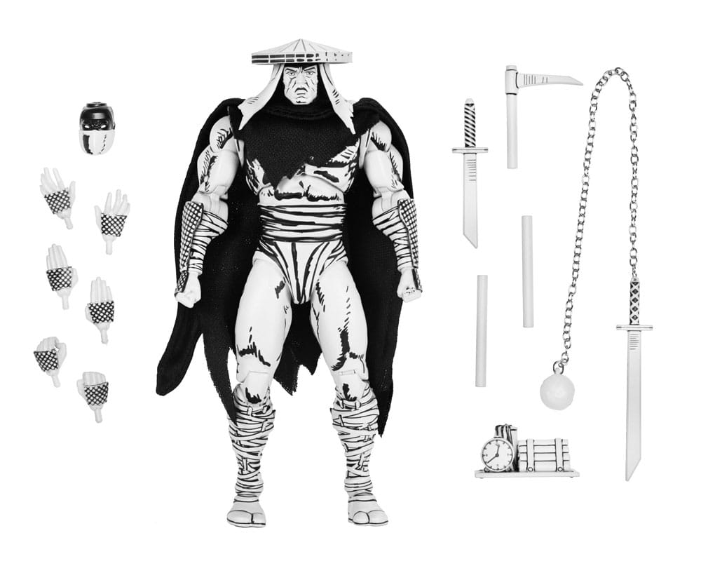 Teenage Mutant Ninja Turtles Action Figure Foot Assassin Black and White 18 cm
