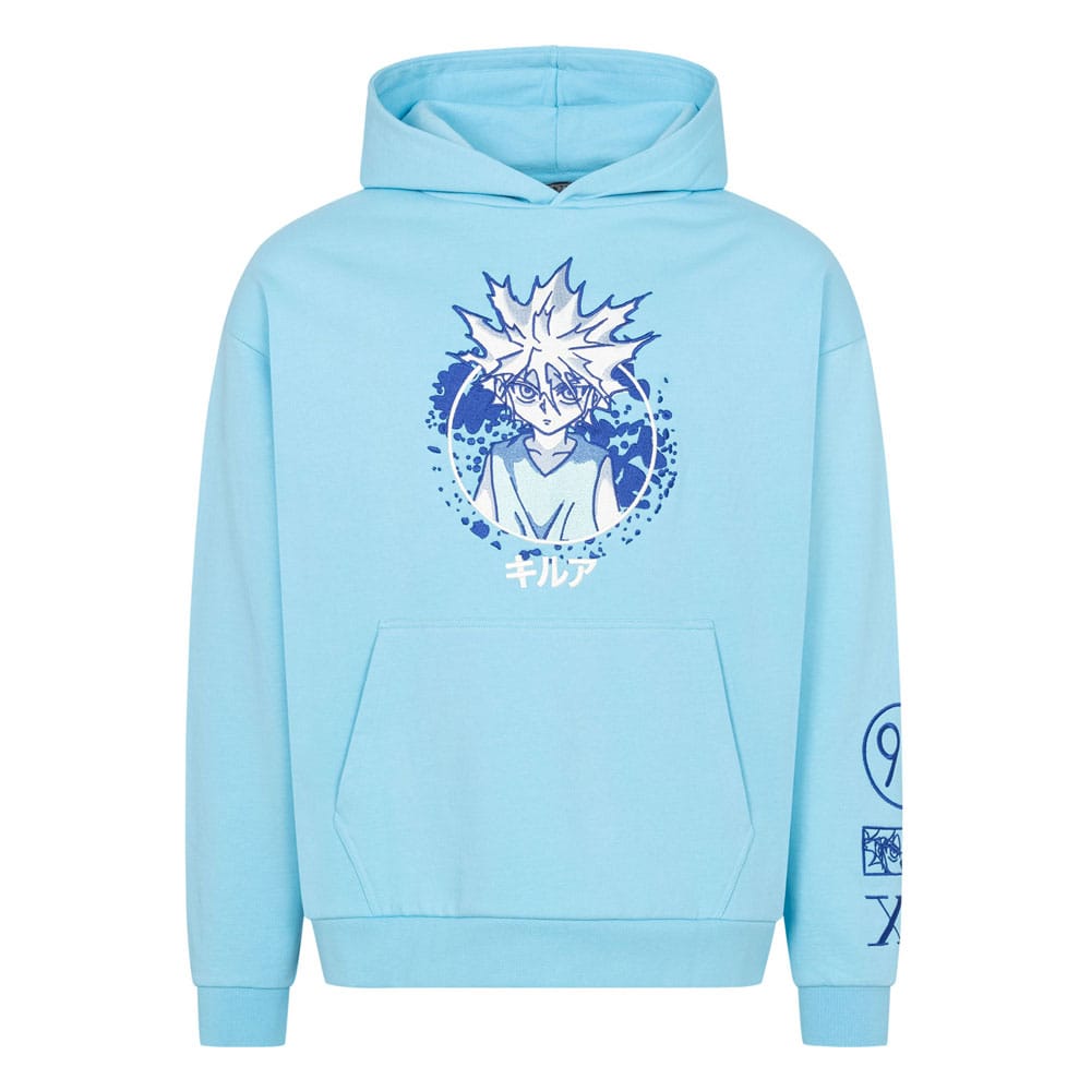 Hunter x Hunter Hooded Sweater Graphic Blue Size M