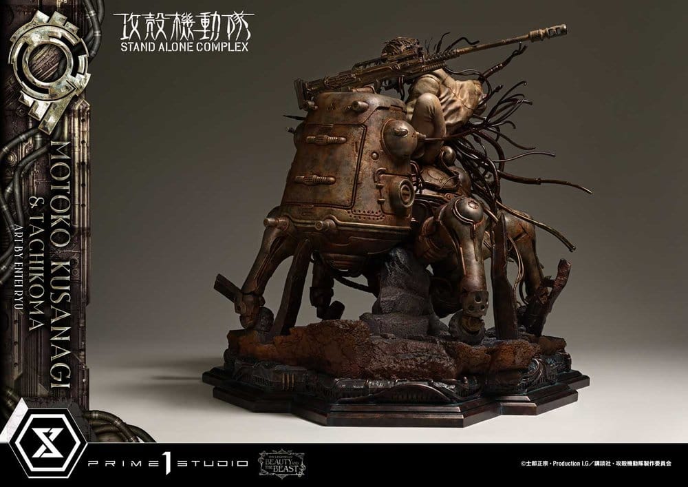 Ghost in the Shell Stand Alone Complex The Legend of Beauty and the Beast Statue 1/4 Motoko Kusanagi & Tachikoma Art by Entei Ryu 53 cm