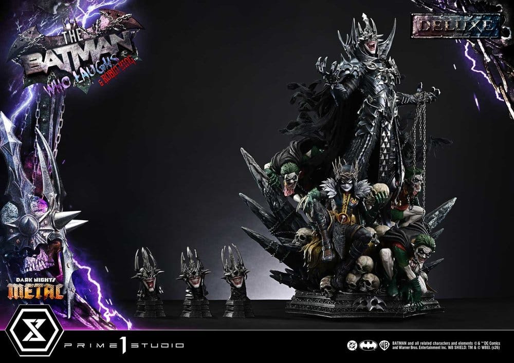 DC Comics Museum Masterline Statue 1/3 Dark Nights: Death Metal The Batman Who Laughs & Robin King Deluxe Version 85 cm