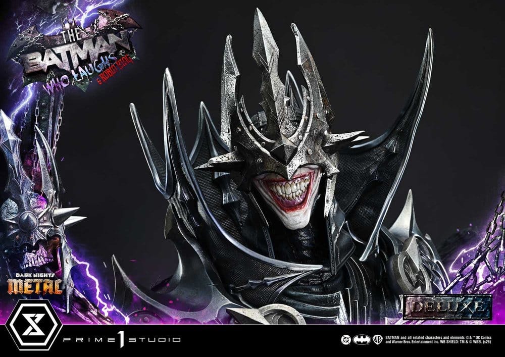 DC Comics Museum Masterline Statue 1/3 Dark Nights: Death Metal The Batman Who Laughs & Robin King Deluxe Version 85 cm