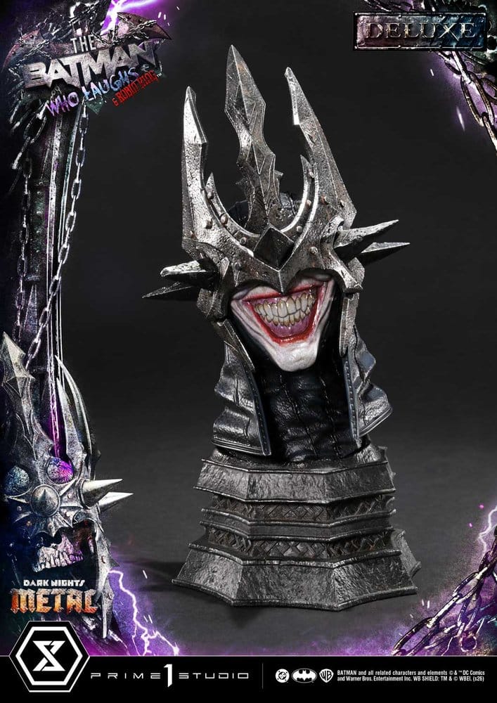 DC Comics Museum Masterline Statue 1/3 Dark Nights: Death Metal The Batman Who Laughs & Robin King Deluxe Version 85 cm
