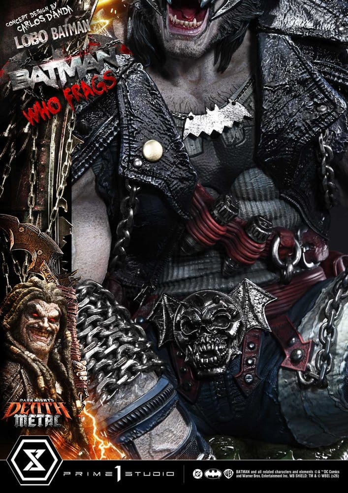 Dark Nights: Death Metal Museum Masterline Statue 1/3 Lobo Batman: Batman Who Frags 81 cm