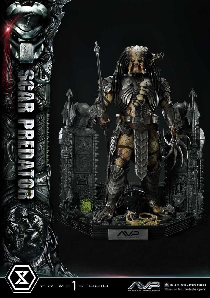 The Alien Vs. Predator Museum Masterline Series Statue 1/3 Scar Predator 93 cm