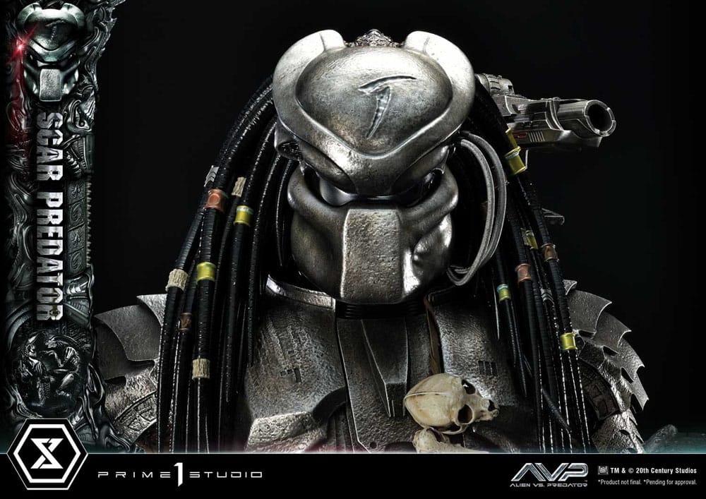 Der Außerirdische vs. Predator Museum Masterline Series Statue 1/3 Scar Predator Deluxe Bonus Version 93 cm