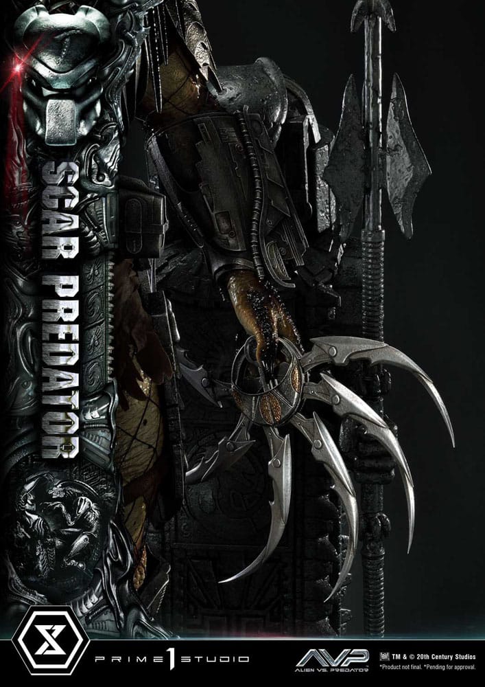 Der Außerirdische vs. Predator Museum Masterline Series Statue 1/3 Scar Predator Deluxe Bonus Version 93 cm