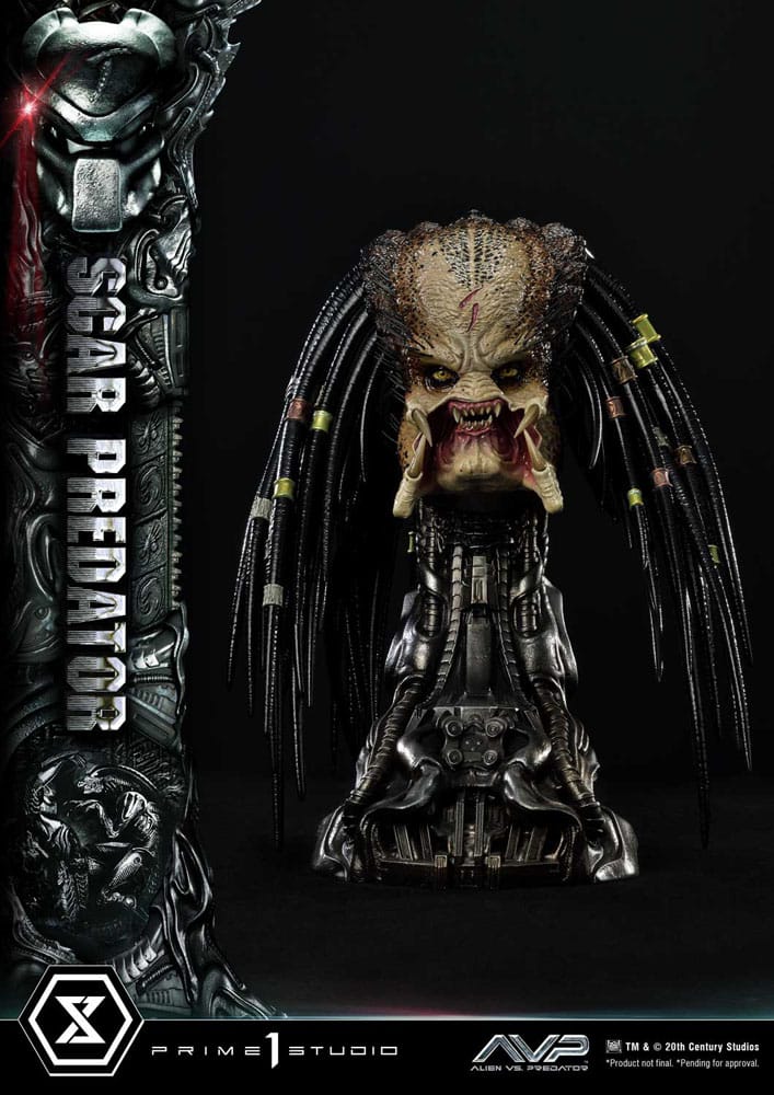 Der Außerirdische vs. Predator Museum Masterline Series Statue 1/3 Scar Predator Deluxe Bonus Version 93 cm