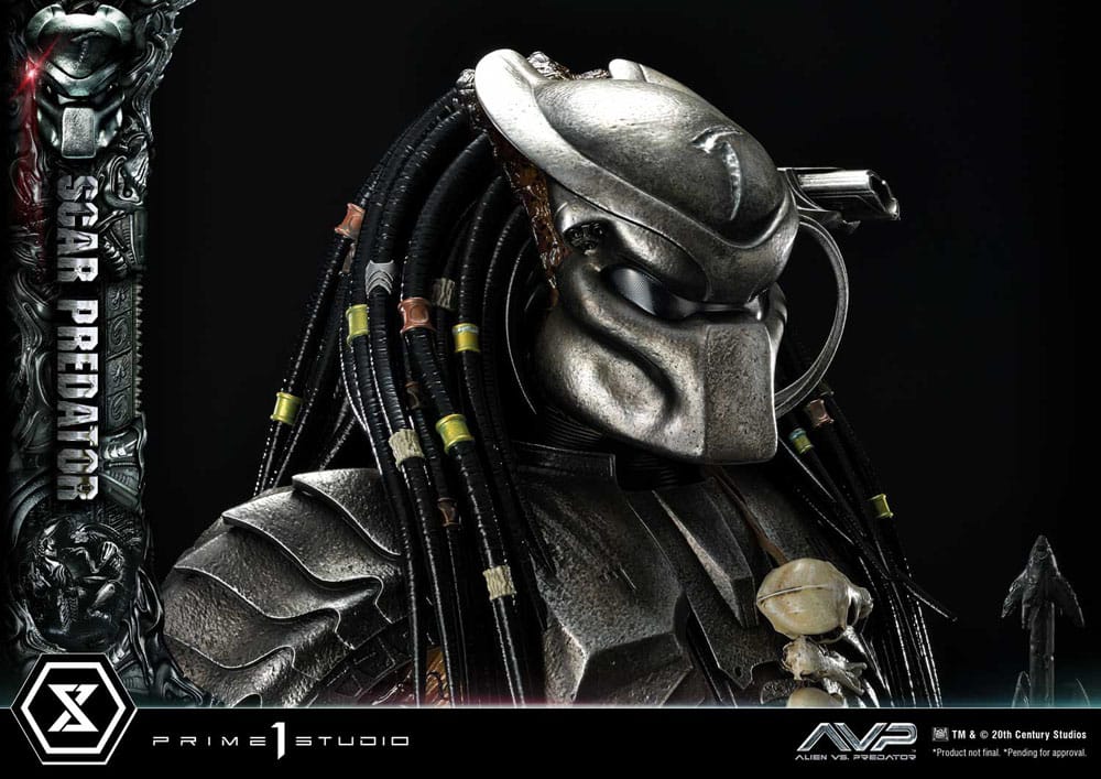 Der Außerirdische vs. Predator Museum Masterline Series Statue 1/3 Scar Predator Deluxe Bonus Version 93 cm