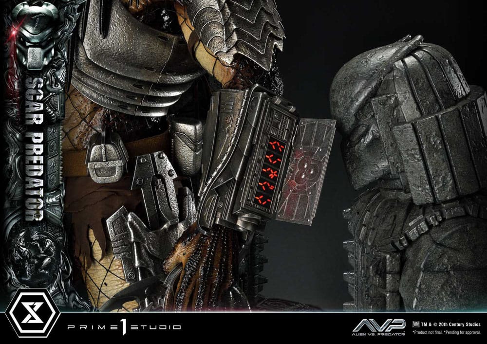 Der Außerirdische vs. Predator Museum Masterline Series Statue 1/3 Scar Predator Deluxe Bonus Version 93 cm