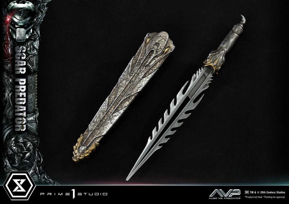Der Außerirdische vs. Predator Museum Masterline Series Statue 1/3 Scar Predator Deluxe Bonus Version 93 cm