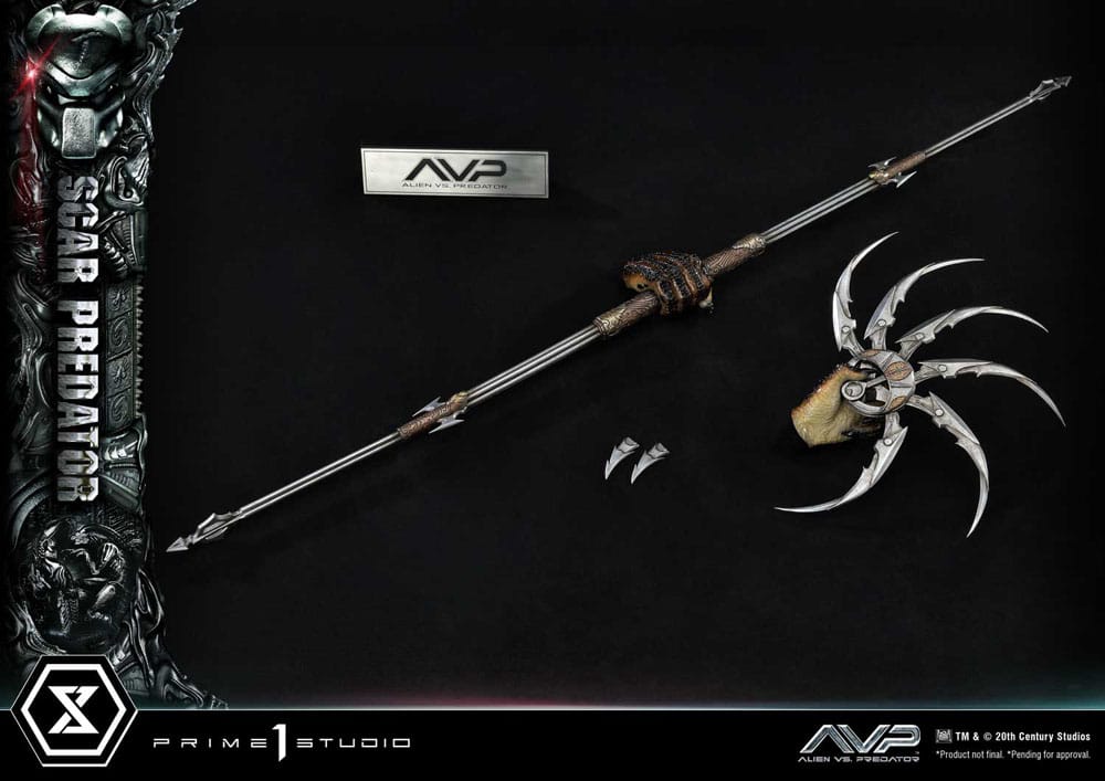 Der Außerirdische vs. Predator Museum Masterline Series Statue 1/3 Scar Predator Deluxe Bonus Version 93 cm