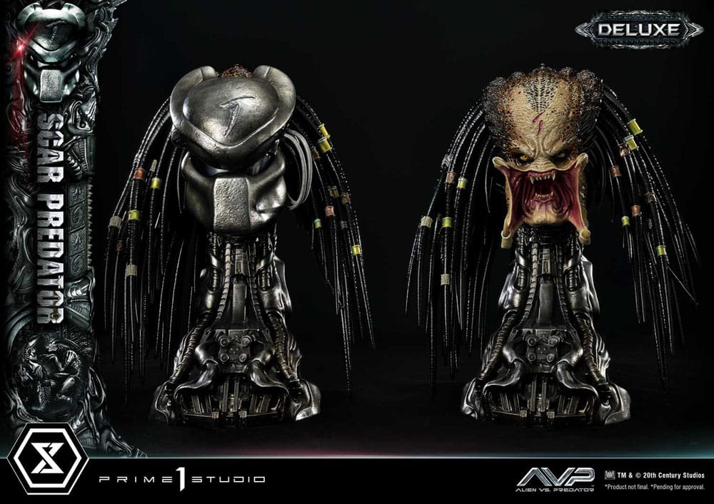 Der Außerirdische vs. Predator Museum Masterline Series Statue 1/3 Scar Predator Deluxe Bonus Version 93 cm