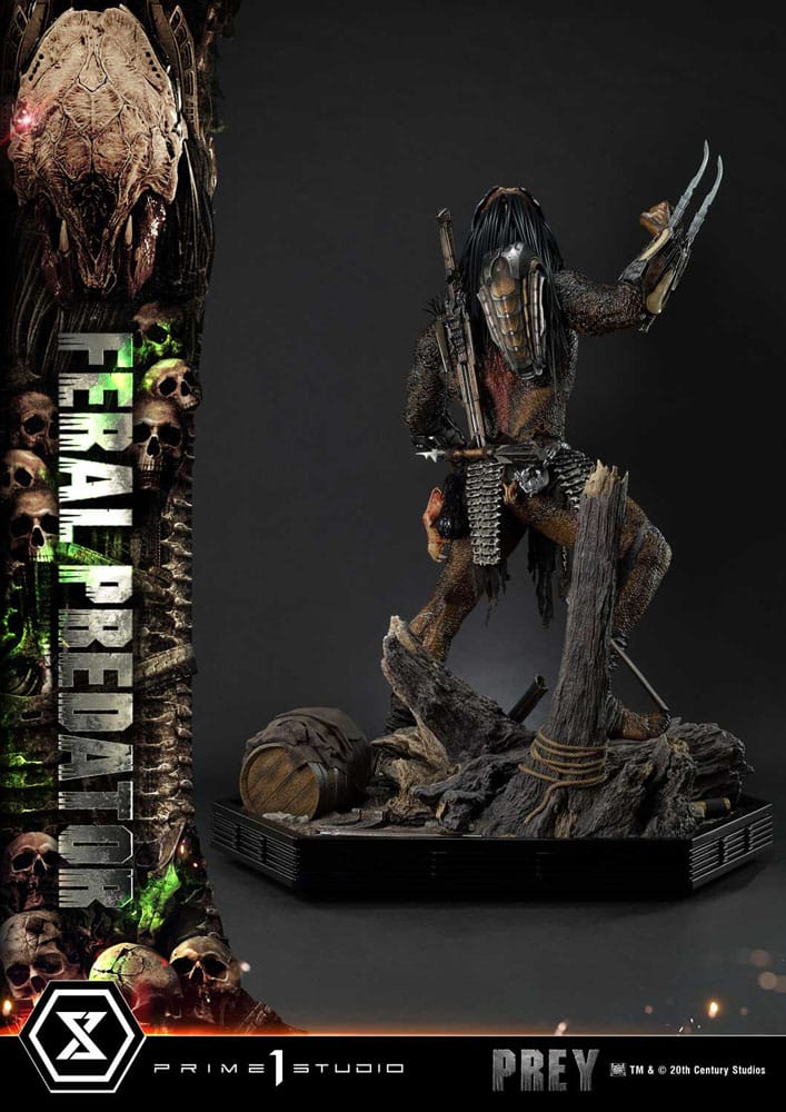 Prey (Movie) Museum Masterline Series Statue 1/3 Feral Predator 89 cm