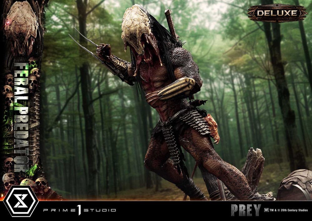 Prey (Movie) Museum Masterline Series Statue 1/3 Feral Predator Deluxe Version 89 cm