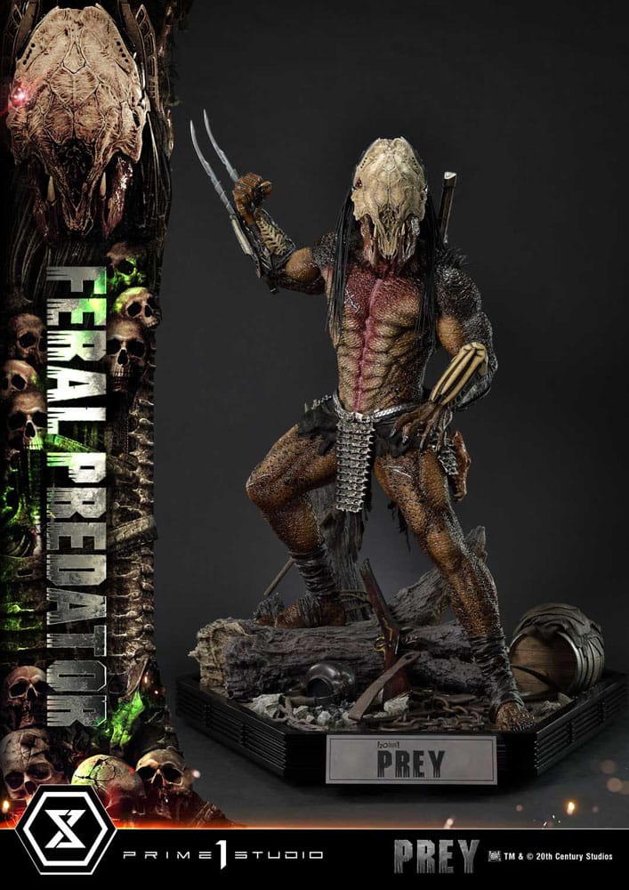 Prey (Movie) Museum Masterline Series Statue 1/3 Feral Predator Deluxe Version 89 cm