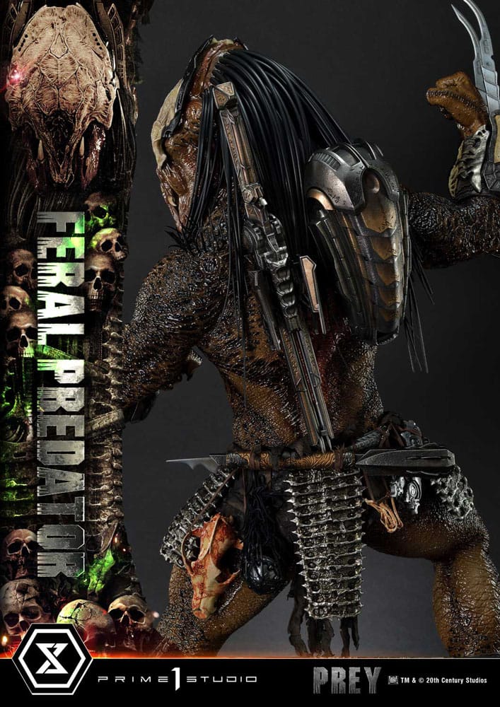 Prey (Movie) Museum Masterline Series Statue 1/3 Feral Predator Deluxe Version 89 cm