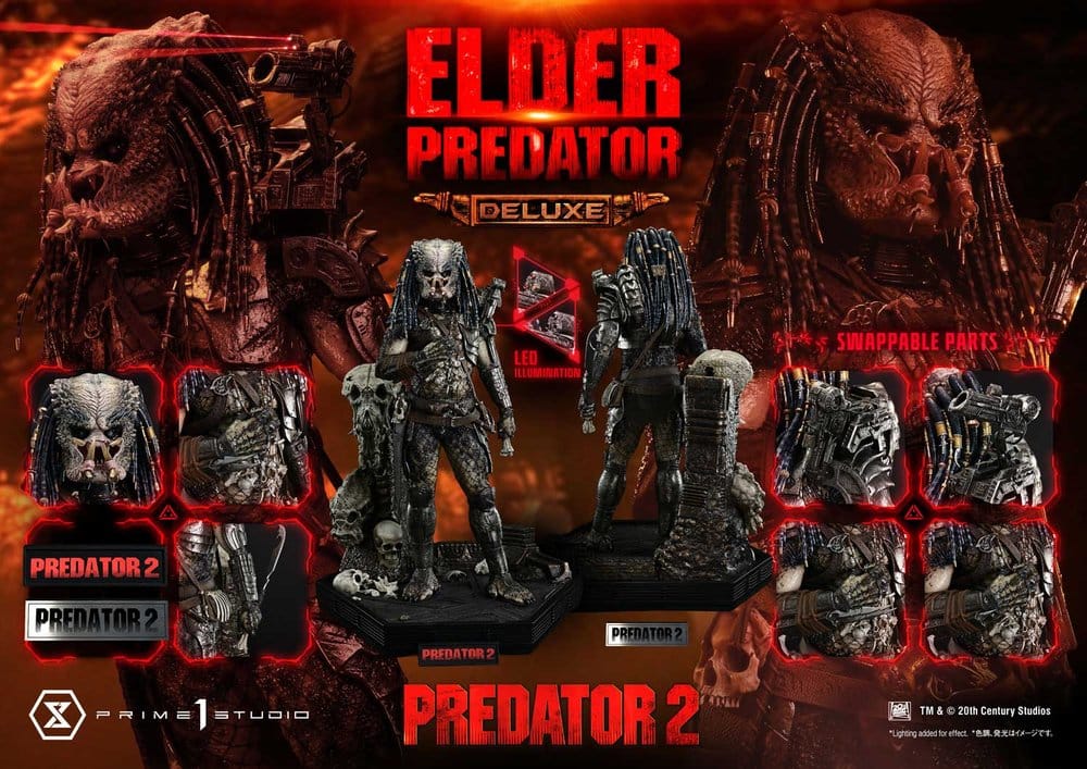 Predator 2 (Film) Museum Masterline Statue 1/3 Elder Predator DX Bonus Version 94 cm