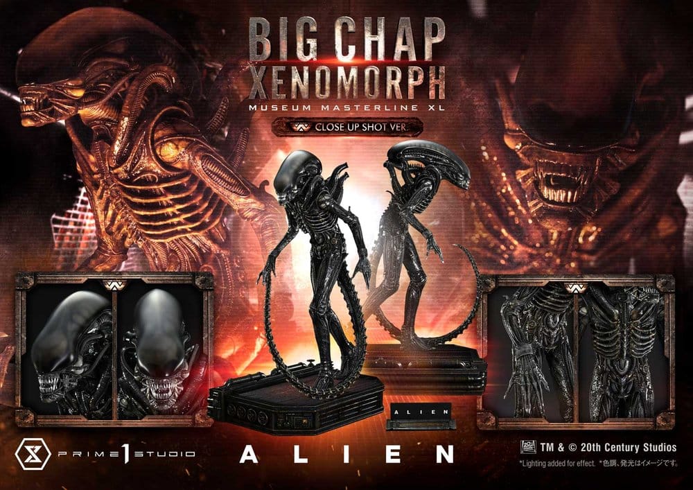 Alien (Film) Museum Masterline XL Statue 1/3 Big Chap Xenomorph Close-Up Shot Ver. 100 cm