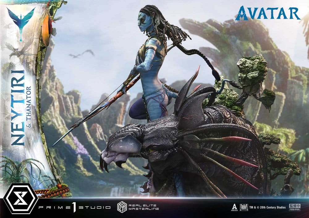 Avatar (Movie) Real Elite Masterline Series Statue 1/4 Neytiri & Thanator 75 cm